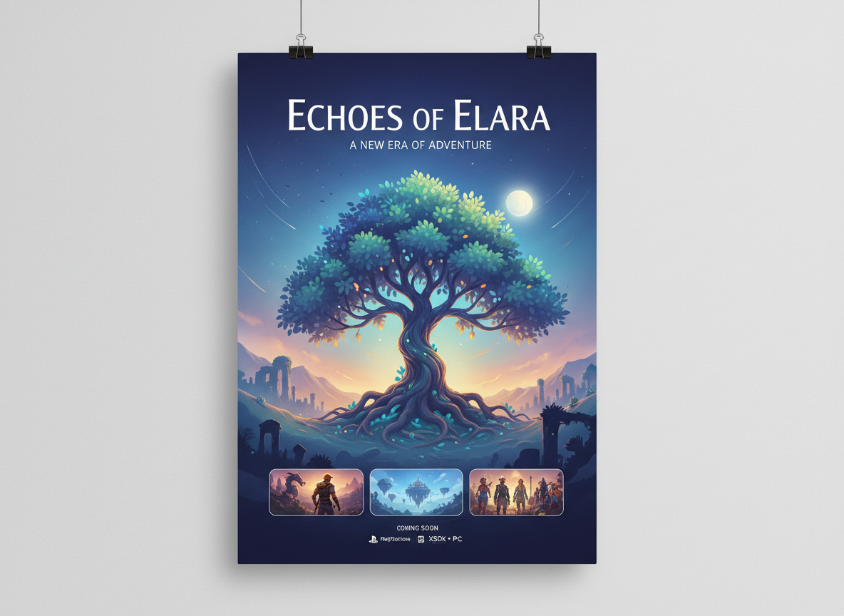 Balanced mock poster with natural layout and realistic lighting.