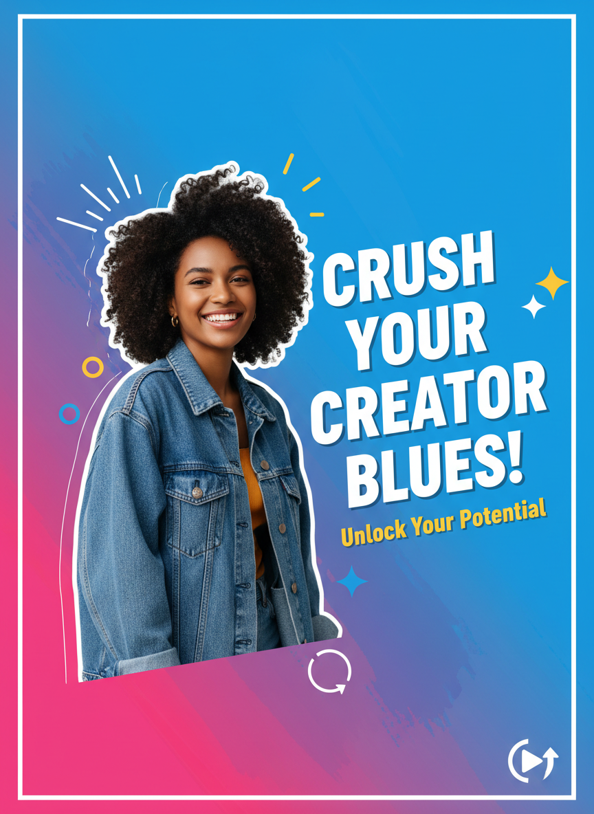 Campaign poster/banner example with creator cutout