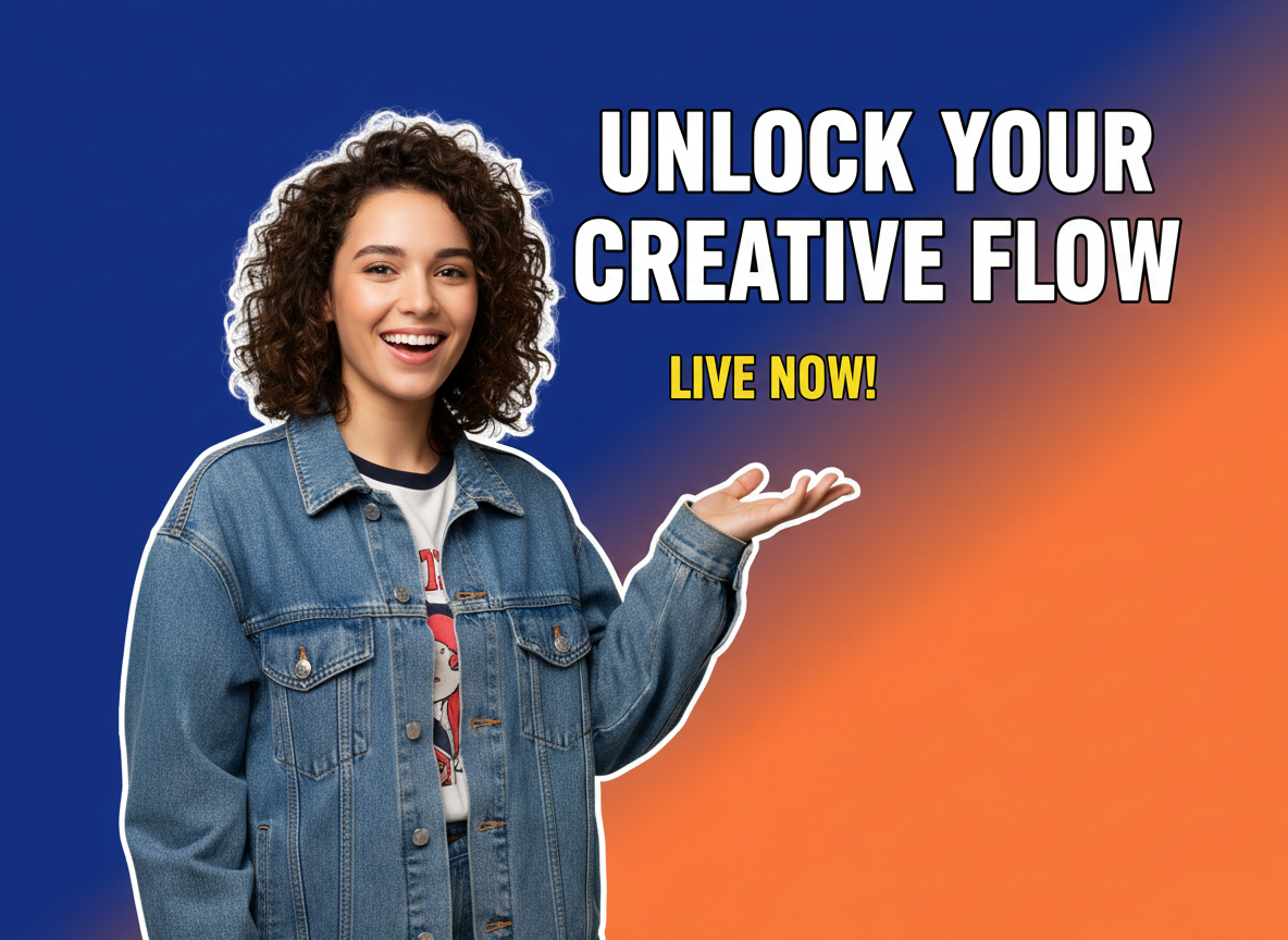 Use case: social thumbnail design with cutout and bold title