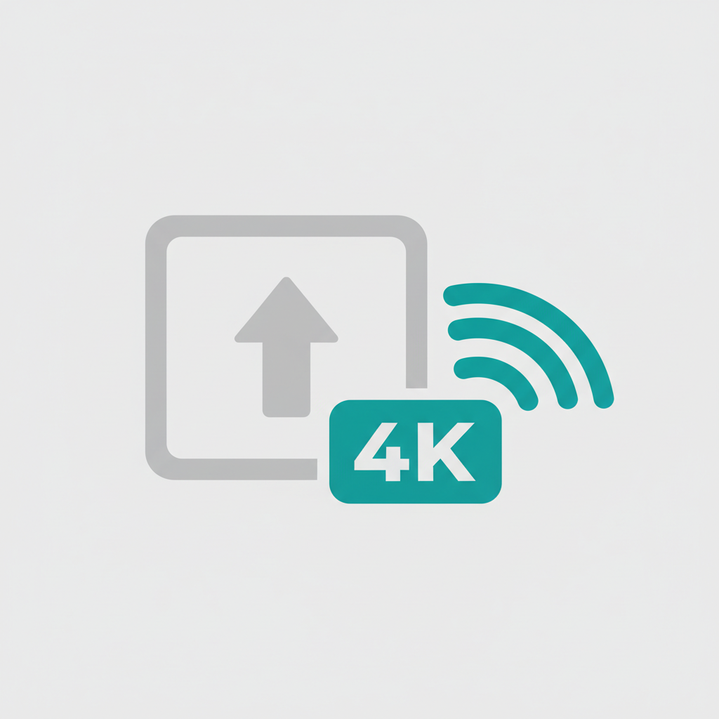 Icon: 4K export & sharing