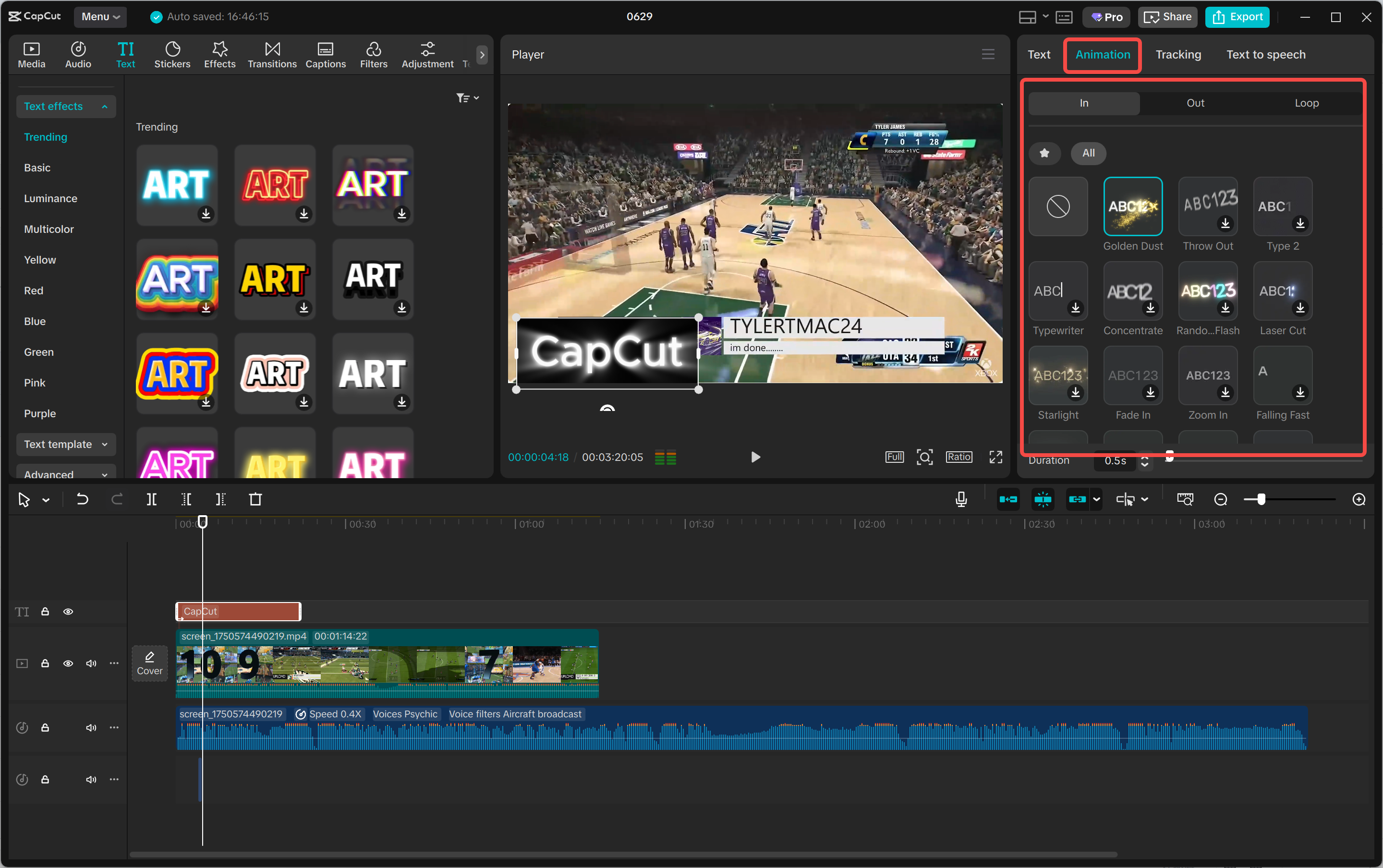 Étape 1 : Importer la vidéo dans CapCut chronologie.
